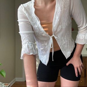 Tribal Front Tie Blouse - S